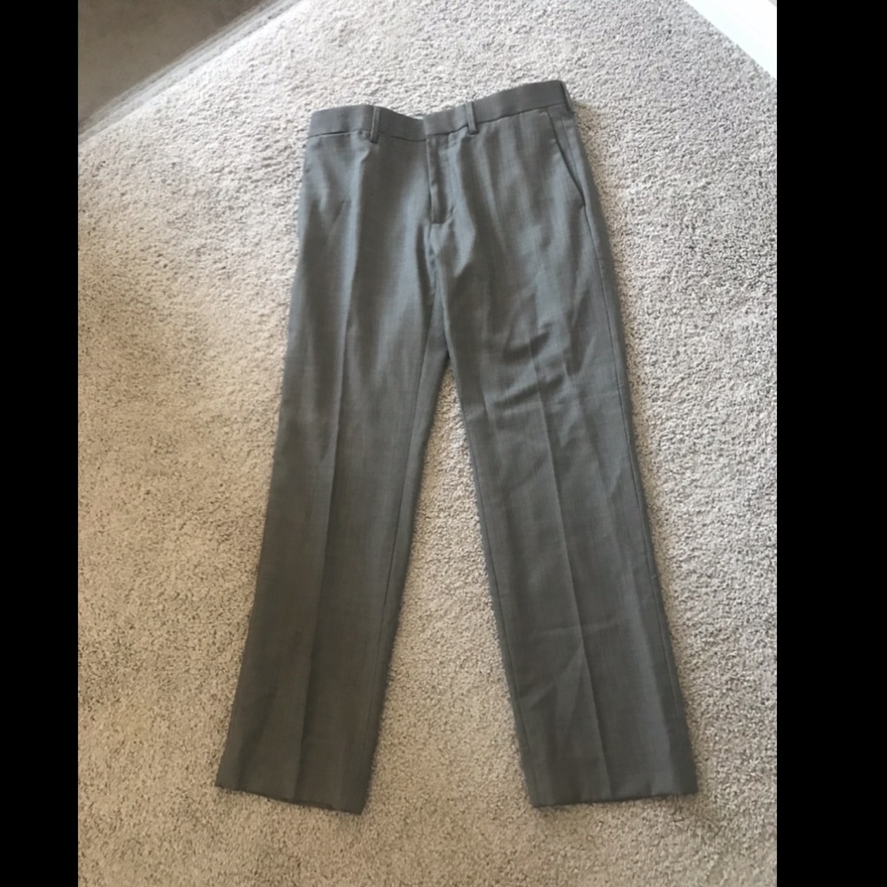 Men’s Plaid Wool Dress Pants